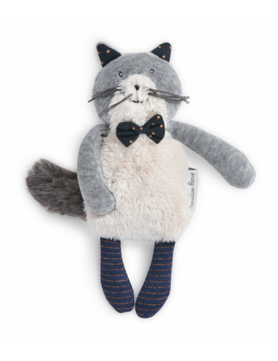 Petit chat gris clair Fernand Les Moustaches