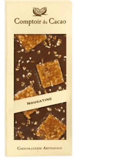 Tablette chocolat lait nougatine – Comptoir du cacao