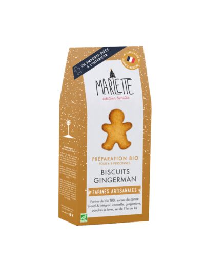 Kit DIY préparation bio biscuit gingerman - Marlette