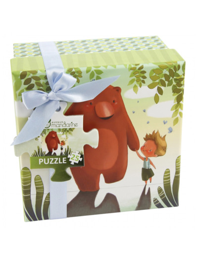 Coffret puzzle 25 pièces - Avenue Mandarine