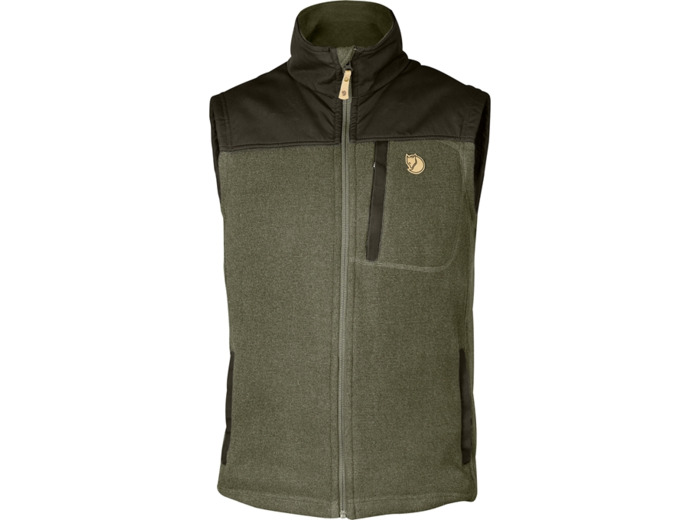 Veste Sans Manches Homme Buck Fleece Vest 625-662/Laurel Green-Deep Forest FJÄLLRÄVEN