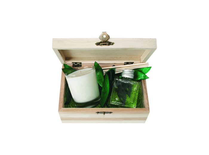 Coffret bougie 90 gr + parfumeur 50 ml Thé et Maté Vert