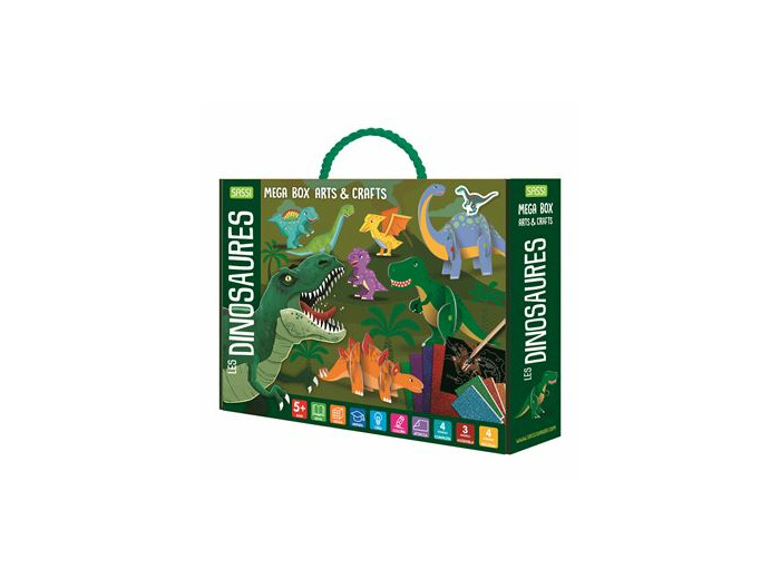 Les dinosaures - mega art and crafts - kit activités créatives - Sassi