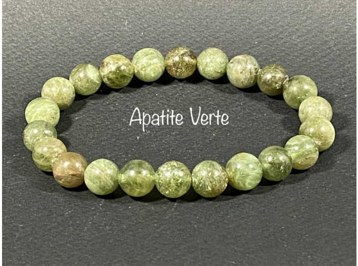 Bracelet Apatite Verte  8mm