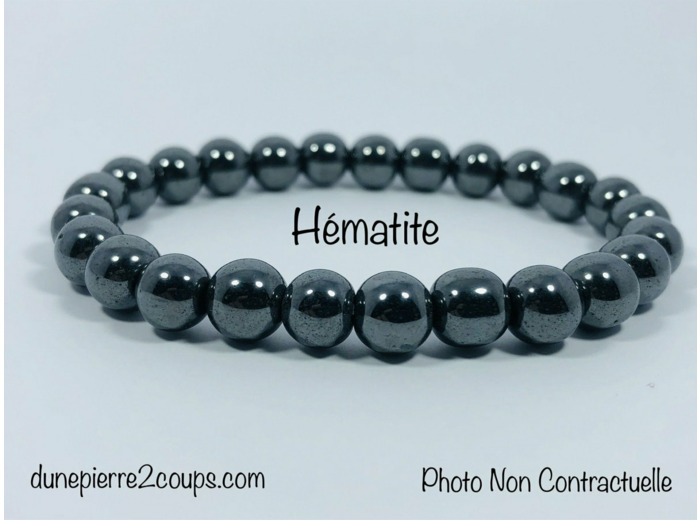 Bracelet Hematite  8mm