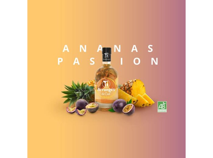 Rhum arrangé bio 35 cl - Ananas Passion - Ti ced