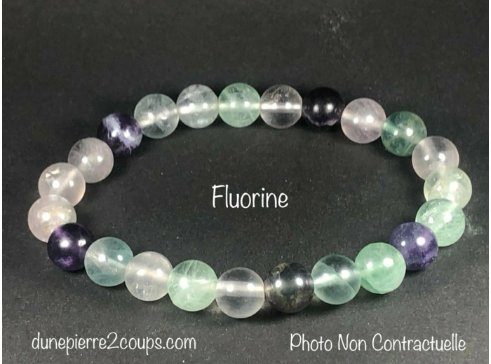 Bracelet Fluorite  8mm