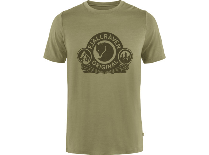 T-Shirt Homme Abisko Wool Classic SS 622/Light Olive FJÄLLRÄVEN