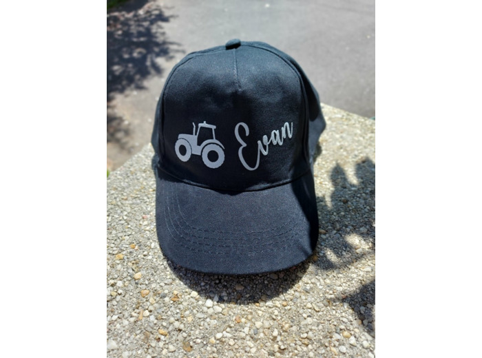 Casquette Enfant Noir Personnalisable