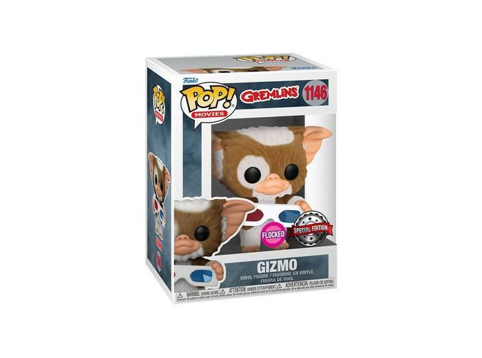 MOVIE- POP N°1146 - Gizmo w/3D Glasses Flocked Effet velours FUNKO