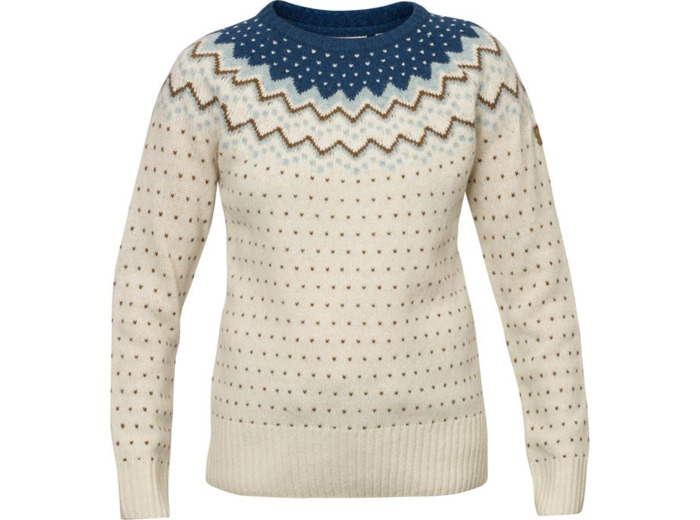 Pull Femme Övik Knit Sweater 646/Glacier Green FJÄLLRÄVEN