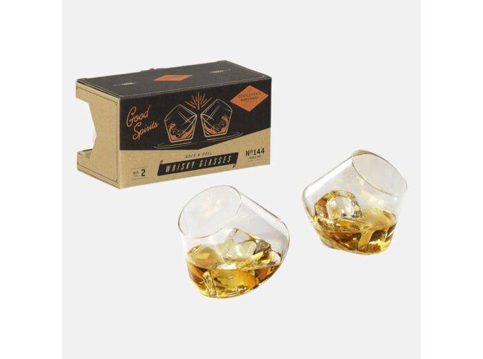 Set de 2 verres Rocking Whisky 144 GENTLEMEN'S HARDWARE