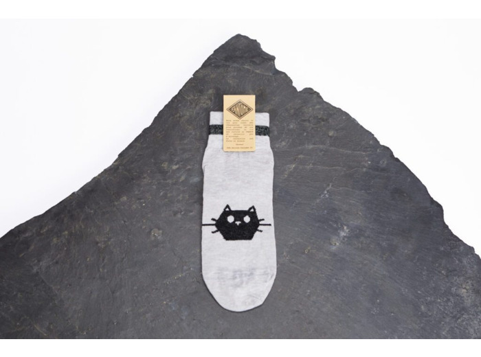 Fantome - Chaussettes Chat gris