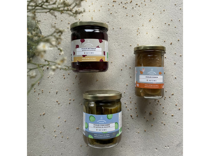 Bon Plan  DDM - Lot de 3 Pickles BIO + 1 livret de 6 recettes