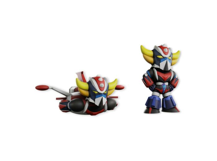 GOLDORAK - Soucoupe & Goldorak debout - Pack 2 figurines 7cm