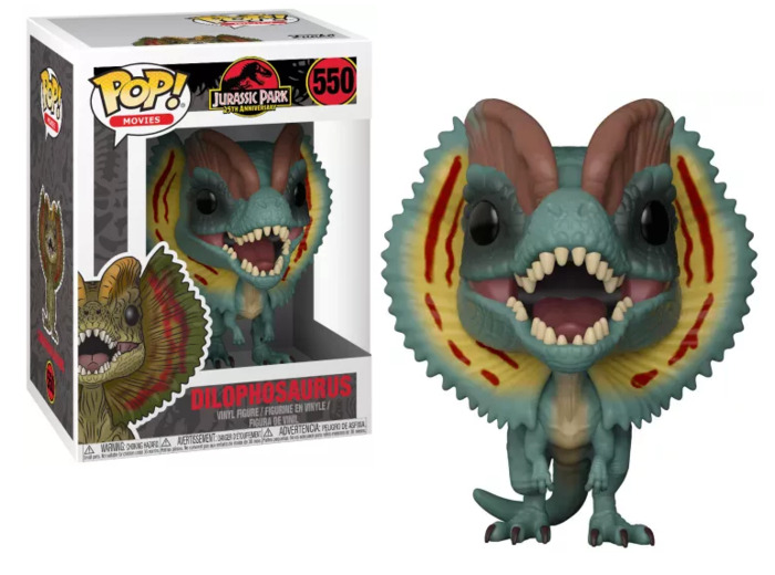 JURASSIC PARK - POP N° 550 - Dilophosaurus FUNKO