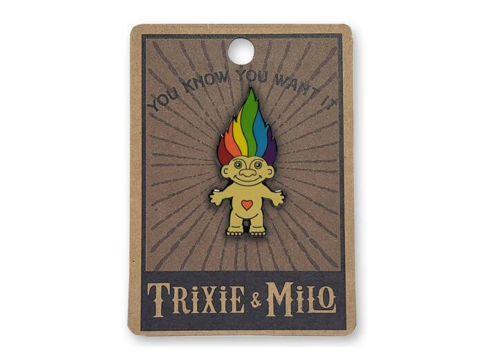 Pin's Emaillé Rainbow Troll Pride Month Lgbtq TRIXIE & MILO