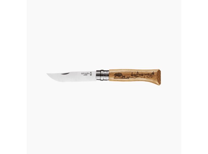 Couteau N°8 Animalia Chêne Sanglier OPINEL