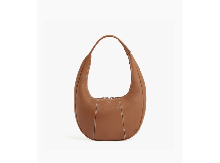 Sac hobo moyen modèle Juliette en cuir grainé