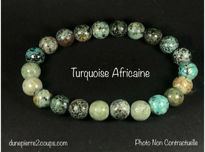 Bracelet Turquoise Africaine 8mm