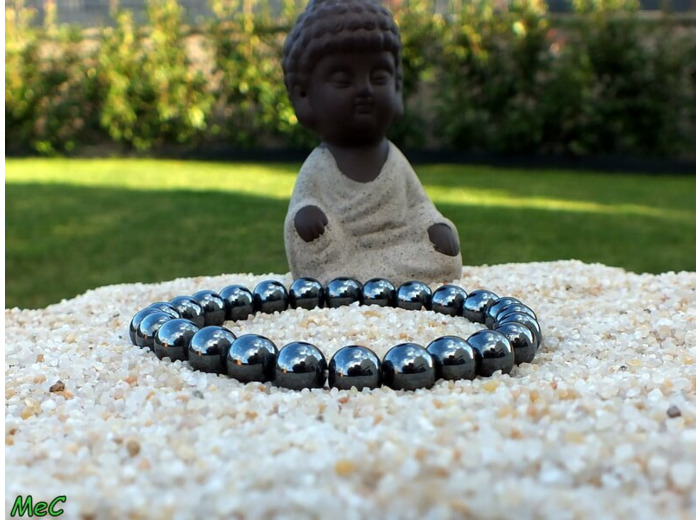 Bracelet hématite magnétique XL