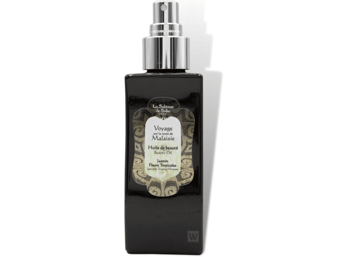 La Sultane de Saba - Huile de beauté Jasmin et Fleurs Tropicales, 100ml - Voyage sur la route de Malaisie