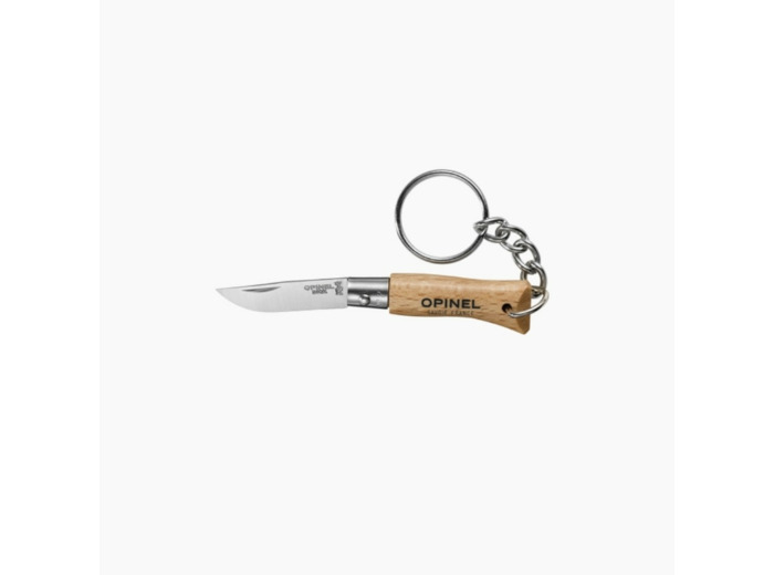 Porte clés N°2 Hêtre Inox OPINEL