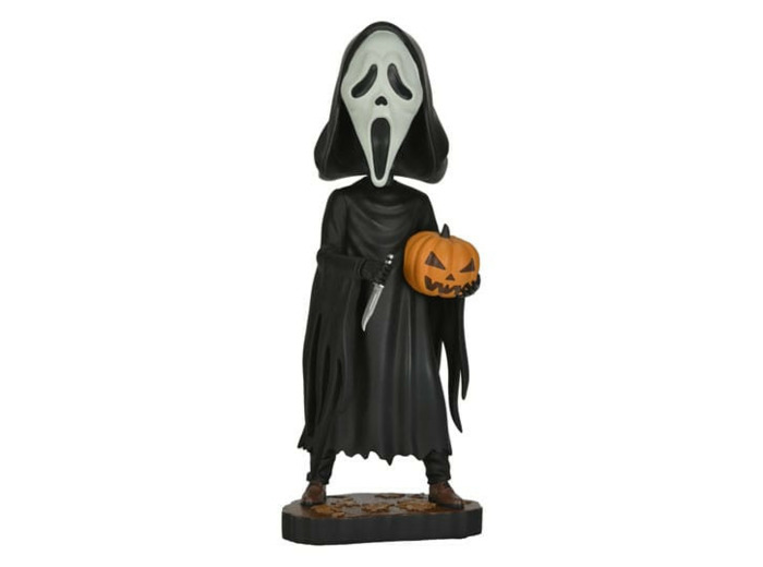 Scream Head Knocker Ghostface with Pumpkin 20 cm NECA