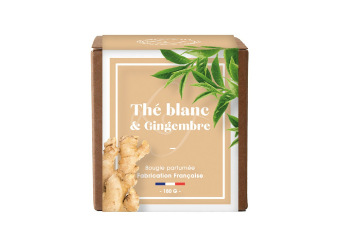 Bougie Végétale 180 g Duo Thé Blanc & Gingembre