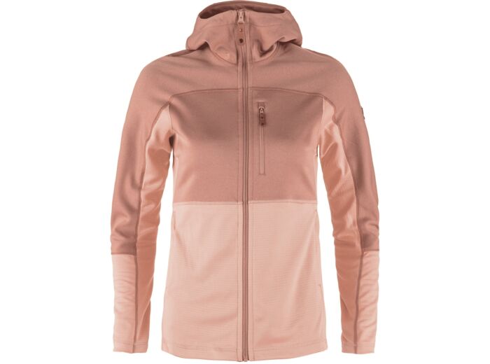 Veste Femme Abisko Trail Fleece 302-300/Chalk Rose-Dusty Rose FJÄLLRÄVEN