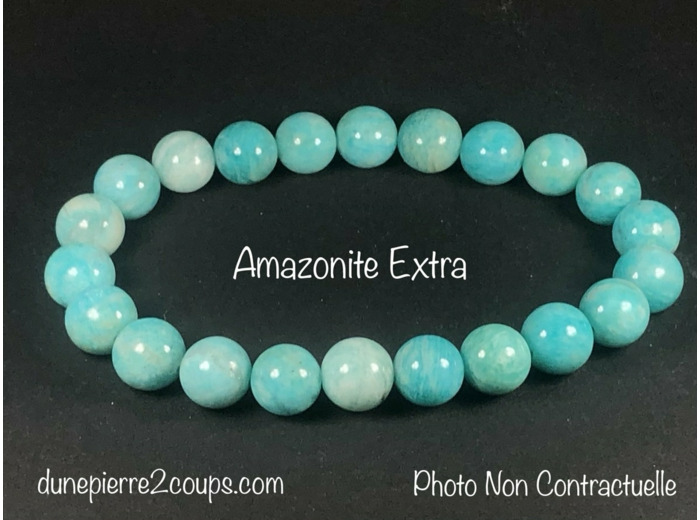 Bracelet Amazonite Extra  8mm