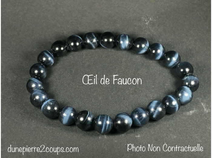 Bracelet Oeil de Faucon 'AA'  8mm