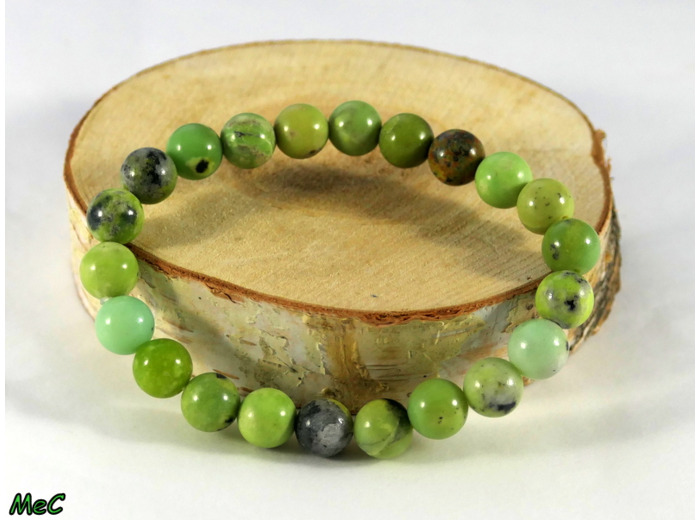 Bracelet chrysoprase