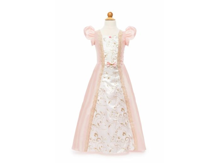 Robe Parisienne Rose Et Blanche 7-8 ans