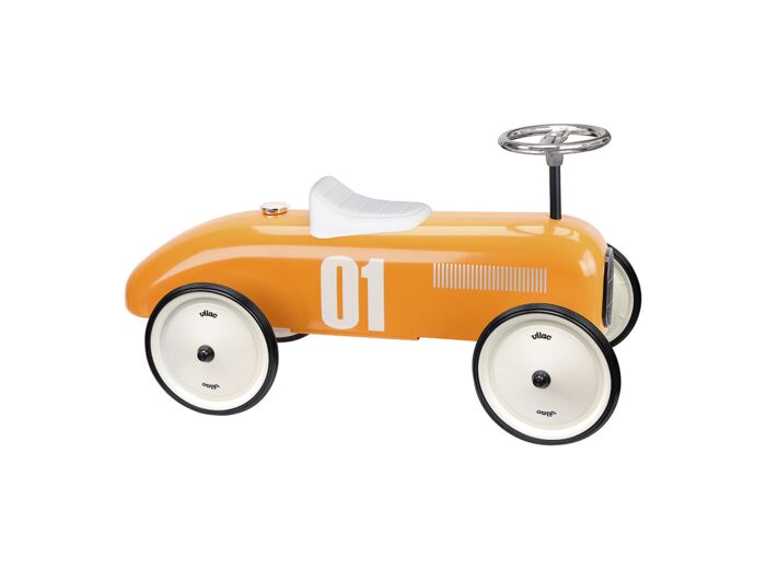 Porteur Voiture Course Metal Orange - Vilac