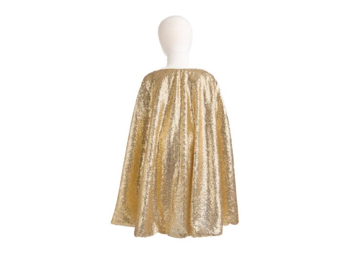 Cape Sequins Dores 5/6Ans