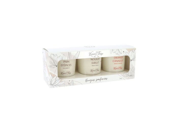 Coffret N°2 Traditionnel 3 bougies x 90 g