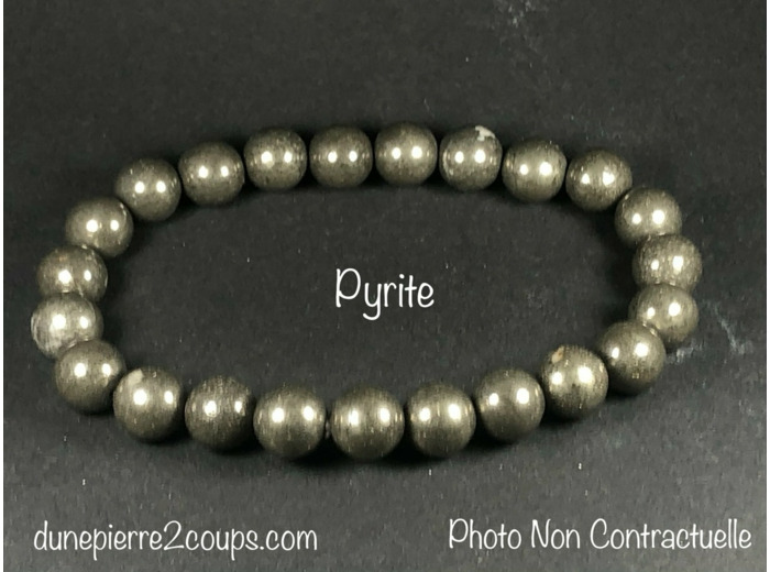 Bracelet Pyrite  8mm