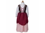 Robe De Paysanne Medievale Rose 5-6 Ans