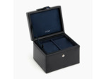 Coffret 2 montres et boutons de manchettes en cuir