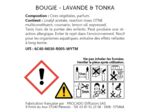 Bougie 180 grs – Lavande tonka – Les lumières du temps