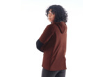 Polaire Femme Supermoon Bio Hoodie Amaranth/Black ARTILECT