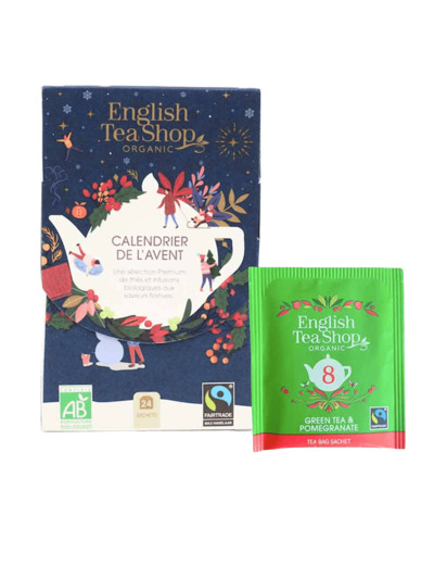 Calendrier l’Avent Mini Bleu Bio - 24 sachets - English tea shop