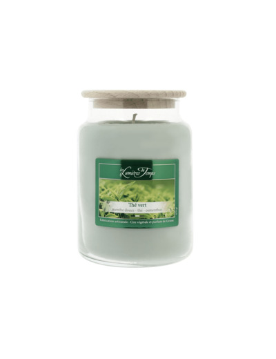 Bougie Cire Colorée 670 g Thé Vert