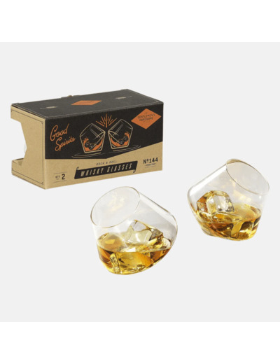 Set de 2 verres Rocking Whisky 144 GENTLEMEN'S HARDWARE