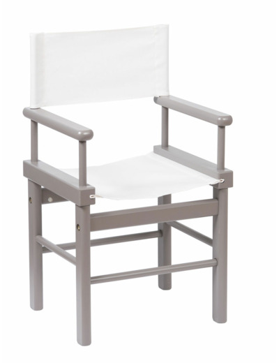 Nouveau fauteuil metteur en scène gris