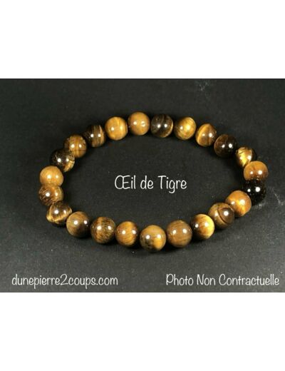 Bracelet Oeil de Tigre  8mm