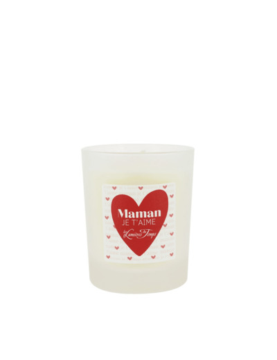 Bougie "Je t'aime Maman" 180 g Pluie de Pétales