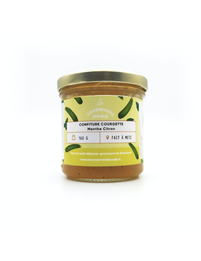 Confiture Courgette Menthe Citron 160g