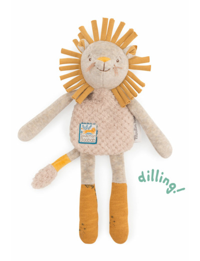 Doudou-hochet lion Sous mon baobab